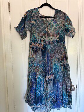 Johnny Was Klodi Raglan Tiered Dress